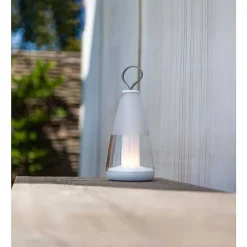 Lampe De Table Lutec Pepper Led Blanc, 1 Lumiere, Changeur De Couleurs