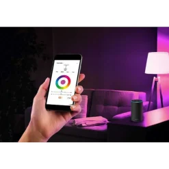 Lampe De Table Lutec Pepper Led Blanc, 1 Lumiere, Changeur De Couleurs