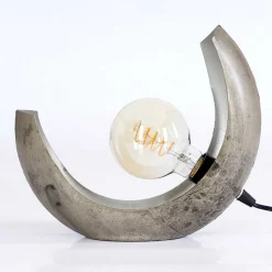 Lampe De Table Magredis Argent Oxyde, 1 Lumiere