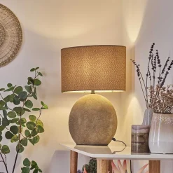 Lampe De Table Manariz Brun, 1 Lumiere