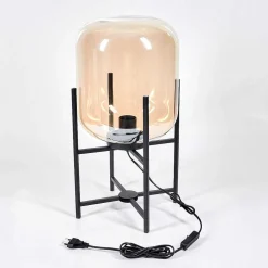 Lampe De Table Manzano Noir, 1 Lumiere