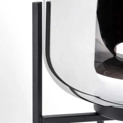 Lampe De Table Manzano Noir, 1 Lumiere