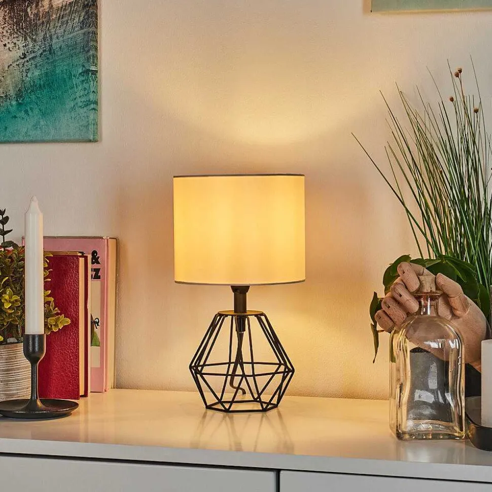 Lampe De Table Marang Noir, 1 Lumiere