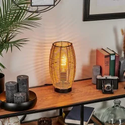 Lampe De Table Mulstrand Ecru, Noir, 1 Lumiere