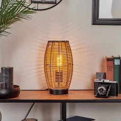 Lampe De Table Mulstrand Ecru, Noir, 1 Lumiere