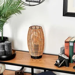 Lampe De Table Mulstrand Ecru, Noir, 1 Lumiere