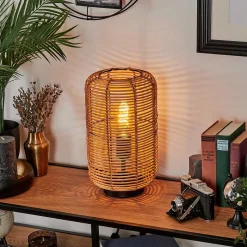 Lampe De Table Mulstrand Ecru, Noir, 1 Lumiere