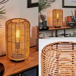 Lampe De Table Mulstrand Ecru, Noir, 1 Lumiere