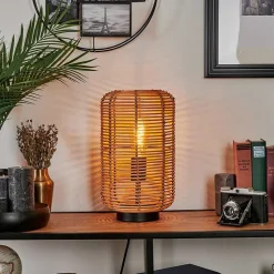 Lampe De Table Mulstrand Ecru, Noir, 1 Lumiere