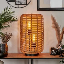 Lampe De Table Mulstrand Ecru, Noir, 2 Lumieres