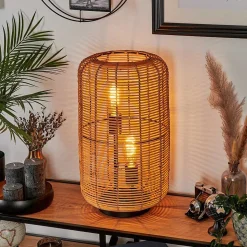 Lampe De Table Mulstrand Ecru, Noir, 2 Lumieres