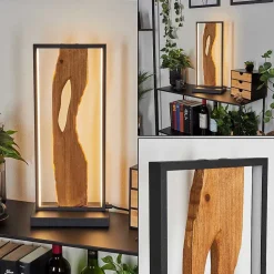 Lampe De Table Nevogilde Led Ecru, Noir, 1 Lumiere