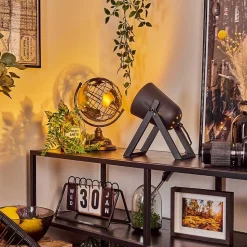 Lampe De Table Novilly Noir, 1 Lumiere