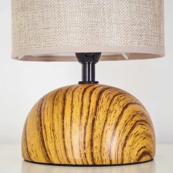 Lampe De Table Passila Couleur Bois, 1 Lumiere