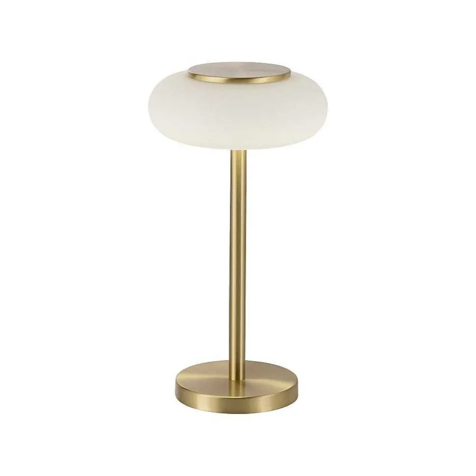 Lampe De Table Paul Neuhaus Q-Etienne Led Laiton, 1 Lumiere, Telecommandes