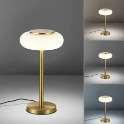 Lampe De Table Paul Neuhaus Q-Etienne Led Laiton, 1 Lumiere, Telecommandes