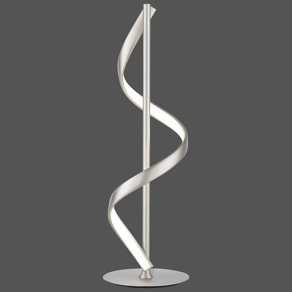 Lampe De Table Paul Neuhaus Qswing Led Argente, 1 Lumiere, Telecommandes