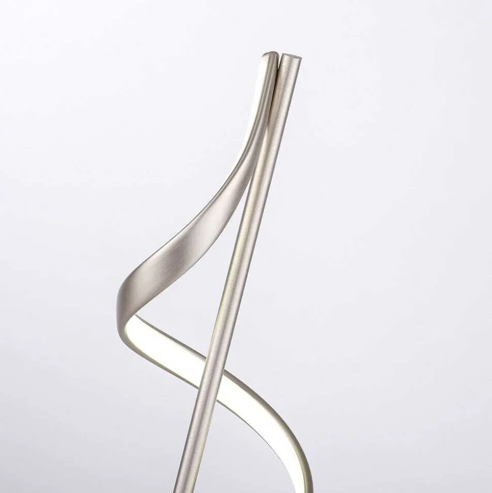 Lampe De Table Paul Neuhaus Qswing Led Argente, 1 Lumiere, Telecommandes