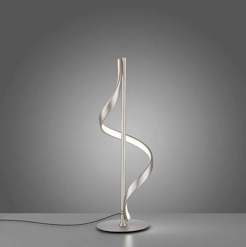 Lampe De Table Paul Neuhaus Qswing Led Argente, 1 Lumiere, Telecommandes
