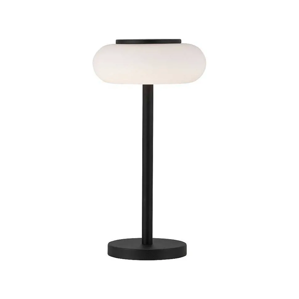 Lampe De Table Paul Neuhaus Q-Etienne Led Noir, 1 Lumiere, Telecommandes