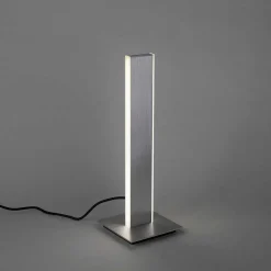 Lampe De Table Paul-Neuhaus Q-Adriana Led Aluminium, 2 Lumieres, Telecommandes