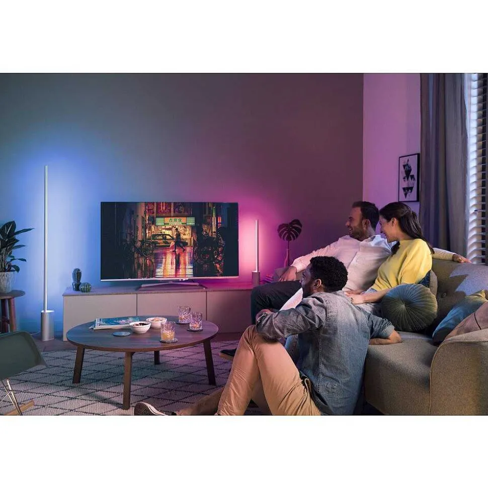 Lampe De Table Philips Hue Gradient Signe Led Blanc, 1 Lumiere, Changeur De Couleurs