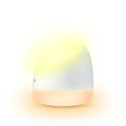 Lampe De Table Philips Wiz Squire Led Blanc, 1 Lumiere, Telecommandes, Changeur De Couleurs