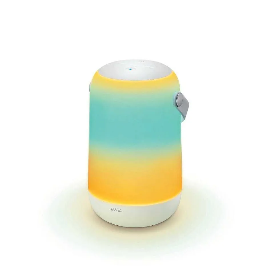 Lampe De Table Philips Wiz Portable Led Blanc, 1 Lumiere, Changeur De Couleurs