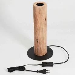 Lampe De Table Pozos Ecru, Noir, 1 Lumiere