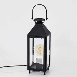 Lampe De Table Raupunga Noir, 1 Lumiere