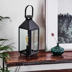 Lampe De Table Raupunga Noir, 1 Lumiere