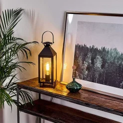 Lampe De Table Raupunga Noir, 1 Lumiere