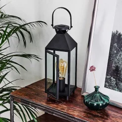 Lampe De Table Raupunga Noir, 1 Lumiere