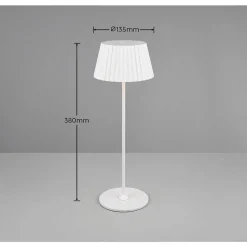 Lampe De Table Reality Suarez Led Blanc, 1 Lumiere