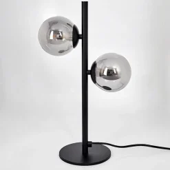 Lampe De Table Remaisnil Noir, 2 Lumieres