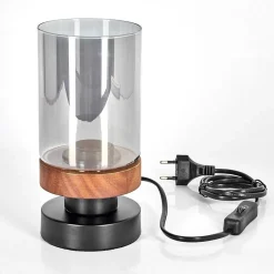 Lampe De Table Roxa Ecru, Noir, 1 Lumiere