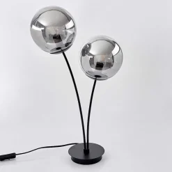 Lampe De Table Salamonde Noir, 2 Lumieres