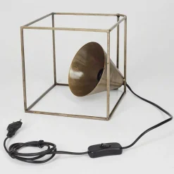 Lampe De Table Samboc Argent Oxyde, 1 Lumiere