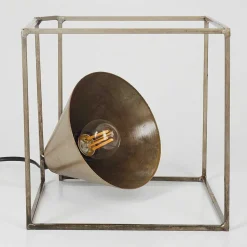 Lampe De Table Samboc Argent Oxyde, 1 Lumiere