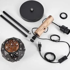 Lampe De Table Sunasau Ecru, Noir, 1 Lumiere