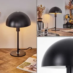 Lampe De Table Tati Noir, 1 Lumiere