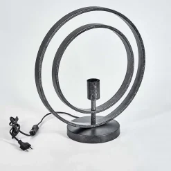 Lampe De Table Tercel Noir, 1 Lumiere