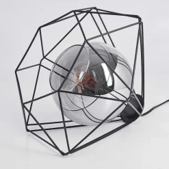 Lampe De Table Uarau Noir, 1 Lumiere