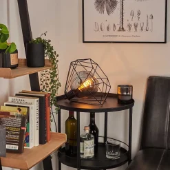 Lampe De Table Uarau Noir, 1 Lumiere