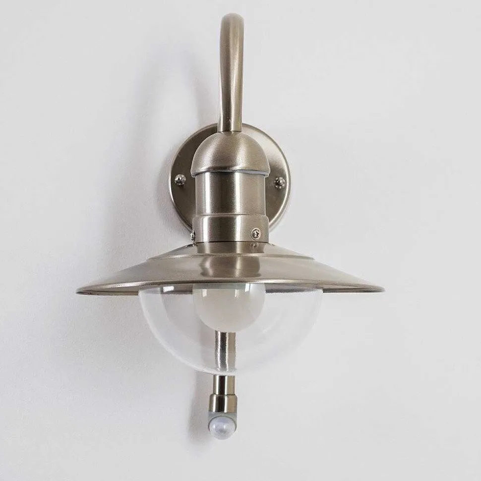 Lampe Murale D'Exterieur Elima Acier Inoxydable, 1 Lumiere, Detecteur De Mouvement