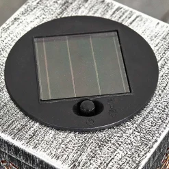 Lampe Solaire Ajman Led Cuivre, Argente, 1 Lumiere