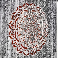 Lampe Solaire Ajman Led Cuivre, Argente, 1 Lumiere