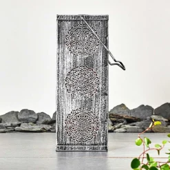 Lampe Solaire Ajman Led Cuivre, Argente, 1 Lumiere