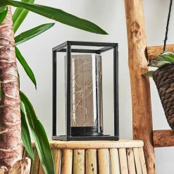 Lampe Solaire Aracaju Led Noir, 30 Lumieres