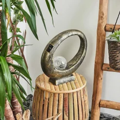 Lampe Solaire Benevento Led Or, Noir, 1 Lumiere